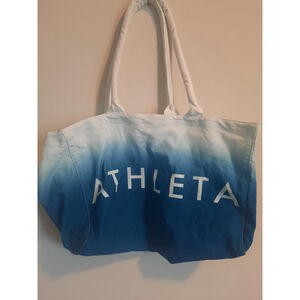 Women's Athleta Blue and White Ombre Tote Bag One Size